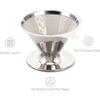 Pour over Coffee Dripper Reusable Cone Coffee Filter Portable Pour over Coffee Maker Home Office Camping view 3