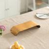 Decorative Metal Gold Stand Rectangular Shape Rustic Tray and PC Monitor Stand, Small view 3