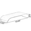 Decorative Metal Gold Stand Rectangular Shape Rustic Tray and PC Monitor Stand, Small view 4