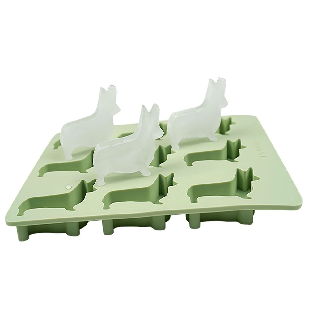 Welsh Corgi Dog Silicone Ice Cube Tray and Treat Mold, Corgi Gifts for Corgi Lovers, Birthday Gifts Mother's Day Father's Day Christmas Day Gifts for Men Women Dog lovers