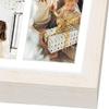 Golden State Art, Set of 2, 13.7x15.7 Distressed White Wood Collage Frame - White Mat - Displays Seven 4x6 Photos - Real Glass, Sawtooth Hanger, Swivel Tabs - Wall Mounting, Landscape, Portrait view 4