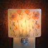 Poppy Night Light, Fused Glass Flower Night Light, Nightlight, Gift for Gardener, Handmade view 3