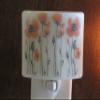 Poppy Night Light, Fused Glass Flower Night Light, Nightlight, Gift for Gardener, Handmade view 4