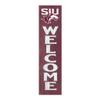 KH Sports Fan Southern Illinois Salukis Welcome Porch Leaner, 11x46 Inches, Salukis Outdoor Welcome Sign; Display Your Team Spirit with This Southern Illinois Salukis Plaque view 1