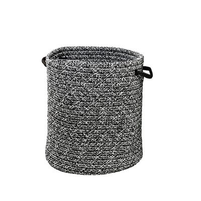 Colonial Mills Galaxy Weave Braided Hamper, 17"x17"x22", Black