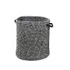 Colonial Mills Galaxy Weave Braided Hamper, 17"x17"x22", Black view 1