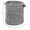 Colonial Mills Galaxy Weave Braided Hamper, 17"x17"x22", Black view 4