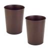 Bath Bliss 5 Liter Small Wastebasket | Round Open Top | Trash Can | Bathroom | Bedroom | Kitchen | Office | Dorm | Disposal Waste Bin | Garbage | Metal | Oil Rubbed Bronze view 1