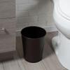 Bath Bliss 5 Liter Small Wastebasket | Round Open Top | Trash Can | Bathroom | Bedroom | Kitchen | Office | Dorm | Disposal Waste Bin | Garbage | Metal | Oil Rubbed Bronze view 4
