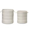 Colonial Mills Modern Woven Braided Hamper, 17"x17"x22", Gray view 3