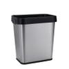 Bath Bliss 2 Pack 8L Stainless Steel Waste Bin | Dimensions: 9.84" x 6.69" x 10.63" | 8 Liter | Sliver | Space Saver | Open Top | Home Dcor view 2