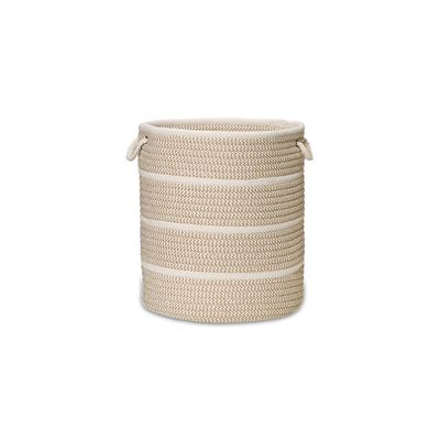 Colonial Mills Modern Woven Braided Hamper, 17"x17"x22", Sand