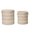 Colonial Mills Modern Woven Braided Hamper, 17"x17"x22", Sand view 3