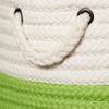Colonial Mills Nicholas 2-Tone Braided Hamper, 17"x17"x22", Green view 2