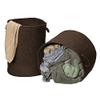 Colonial Mills Clean & Dirty Woven 2 Braided Hamper Set, 17"x17"x22" /19"x19"x15", Brown 2 Count view 3