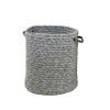 Colonial Mills Galaxy Weave Braided Hamper, 17"x17"x22", Grey view 1