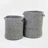 Colonial Mills Galaxy Weave Braided Hamper, 17"x17"x22", Grey view 4