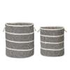 Colonial Mills Modern Woven Braided Hamper, 17"x17"x22", Black view 3