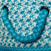 Colonial Mills Splash in-Outdoor Braided Hamper, 17"x17"x22", Aqua view 2
