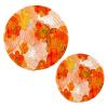 ALAZA Corn Poppy Orange Flower Trivets for Hot Dishes 2 Pcs,Hot Pad for Kitchen,Trivets for Hot Pots and Pans,Large Coasters Cotton Mat Cooking Potholder Set view 1