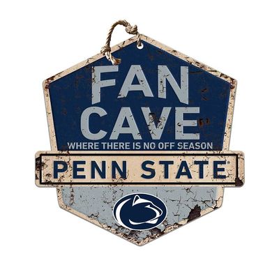 KH Sports Fan Penn State Nittany Lions Fan Cave Badge Sign, 20x20 Inches, Nittany Lions Decor for Dorm Room, Bedroom, Fan Cave, Living Room; Display Your Team Spirit with This Unique Penn State Nittany Lions Wall Art