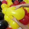 300 Pack Black Red Yellow Balloons 100 of each of the 3 colors 12 inch Black Red and Yellow Latex Party Balloon Bulk for Various Party Events Decorations view 3
