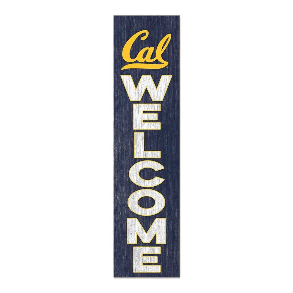 KH Sports Fan California Golden Bears Welcome Porch Leaner, 11x46 Inches, Golden Bears Outdoor Welcome Sign; Display Your Team Spirit with This California Berkeley Golden Bears Plaque