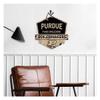 KH Sports Fan Purdue Boilermakers Fans Welcome Badge Sign, 20x20 Inches, Boilermakers Decor for Dorm Room, Bedroom, Fan Cave, Living Room; Display Your Team Spirit with This Unique Purdue Boilermakers Wall Art view 2