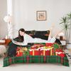 Christmas Bedding Duvet Cover Set Kids Snowflake Christmas Tree Bedding Set Boys Girls Xmas Theme Decor Comforter Cover Set Microfiber Luxury New Year Bedspread Cover Bedroom Bedclothes King Size view 3