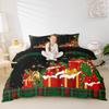 Christmas Bedding Duvet Cover Set Kids Snowflake Christmas Tree Bedding Set Boys Girls Xmas Theme Decor Comforter Cover Set Microfiber Luxury New Year Bedspread Cover Bedroom Bedclothes King Size view 4