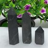 WGPHD Quartz Decoration 1PC Crystal Tower Crafts Natural Shungite Hand Made Point for Decoration (Size : 6-7CM) view 2