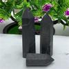 WGPHD Quartz Decoration 1PC Crystal Tower Crafts Natural Shungite Hand Made Point for Decoration (Size : 6-7CM) view 3