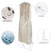 70" Clear Garment Bag and 10 Gusset with Zippered Accessories Pocket for Wedding Long Dress Gown Fur Coat Closet Storage Uniform Costume Hanging Suits Cover (10 Pack) view 3