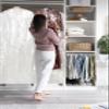70" Clear Garment Bag and 10 Gusset with Zippered Accessories Pocket for Wedding Long Dress Gown Fur Coat Closet Storage Uniform Costume Hanging Suits Cover (10 Pack) view 4