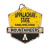 KH Sports Fan Appalachian State Mountaineers Fans Welcome Badge Sign, 20x20 Inches, Mountaineers Decor for Dorm Room, Bedroom, Fan Cave, Living Room; Display Your Team Spirit with This Unique Appalachian State Mountaineers Wall Art view 1