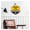KH Sports Fan Appalachian State Mountaineers Fans Welcome Badge Sign, 20x20 Inches, Mountaineers Decor for Dorm Room, Bedroom, Fan Cave, Living Room; Display Your Team Spirit with This Unique Appalachian State Mountaineers Wall Art view 2