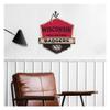 KH Sports Fan Wisconsin Badgers Welcome Badge Sign, 20x20 Inches, Decor for Dorm Room, Bedroom, Fan Cave, Living Room; Display Team Spirit With This Unique Wall Art view 2