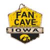 KH Sports Fan Iowa Hawkeyes Fan Cave Badge Sign, 20x20 Inches, Hawkeyes Decor for Dorm Room, Bedroom, Fan Cave, Living Room; Display Your Team Spirit with This Unique Iowa Hawkeyes Wall Art view 1