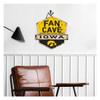 KH Sports Fan Iowa Hawkeyes Fan Cave Badge Sign, 20x20 Inches, Hawkeyes Decor for Dorm Room, Bedroom, Fan Cave, Living Room; Display Your Team Spirit with This Unique Iowa Hawkeyes Wall Art view 2