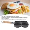 4 Cup Egg Frying Pan with Wooden Handle, Egg Pan Non Stick, Burger Pan, Multi Pancake Pan, Fried Egg Pan for Breakfast Pancakes Omelettes, Egg Pan Non Stick, 4 Cup Egg Frying Pan with Wooden4 Egg Pan view 2