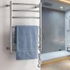 MSUDGH Bathroom Electric Towel Rack, Wall Mounted Stainless Steel Towel Warmer, 7-Bar Heated Towel Rail Towel Drying Racks, Polished Chrome Drying Rack view 1