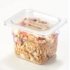 CURTA 6 Pack NSF Food Pan Cover, 1/6 Size Clear Polycarbonate Lid with Handle for Commercial Food Pan, Dishwasher & Freezer Safe Plastic Clear view 3