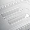 CURTA 6 Pack NSF Food Pan Cover, 1/6 Size Clear Polycarbonate Lid with Handle for Commercial Food Pan, Dishwasher & Freezer Safe Plastic Clear view 4