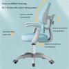 Kids' Desk Chair, Ergonomic Growing Study Chair, Adjustable Kids Task Chair, Swivel Child Computer Desk Chair, Easy Assembly, for Better Sitting Posture (Color : /Blue, Size : B) view 3