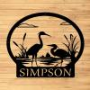 Custom Heron Metal Wall Sign - Personalized Heron Metal Wall Art - Heron Metal Wall Decor - Housewarming Gift - Heron Name Sing - Home Decor view 1