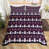 Christmas Bedding Set for Kids Boys Girls Polar Bear Christmas Tree Comforter Cover Set Exotic Ethnic Xmas Theme Duvet Cover Bedroom Decor Snowflake Bedspread Cover Full Size Bedding Collection 3Pcs view 1