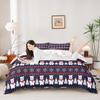 Christmas Bedding Set for Kids Boys Girls Polar Bear Christmas Tree Comforter Cover Set Exotic Ethnic Xmas Theme Duvet Cover Bedroom Decor Snowflake Bedspread Cover Full Size Bedding Collection 3Pcs view 3