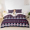 Christmas Bedding Set for Kids Boys Girls Polar Bear Christmas Tree Comforter Cover Set Exotic Ethnic Xmas Theme Duvet Cover Bedroom Decor Snowflake Bedspread Cover Full Size Bedding Collection 3Pcs view 4