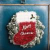 Christmas Tinsel Garland Xmas Stocking Hanging Ornaments Xmas Decorations Foil Fringed Pendant Home Decors Christmas Hanging Decorations for Window Wall Tree Holiday Party Supplies view 3