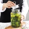 XXZY Glass Storage Canister Clear with Heart Lid Seal Storage Jar Kitchen Storage Container Nuts Dry Food Food Storage Tank view 2